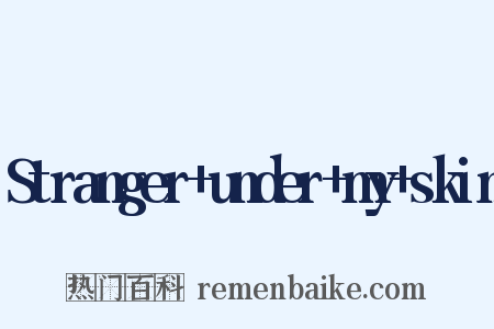 Stranger+under+my+skin是什么意思的图片